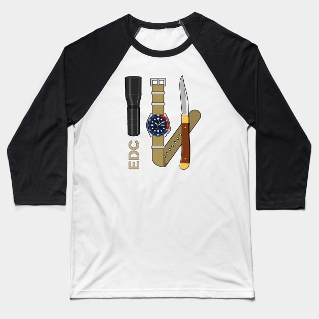 EDC SKX Watch Baseball T-Shirt by HSDESIGNS